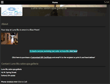 Tablet Screenshot of lunablusalon.com